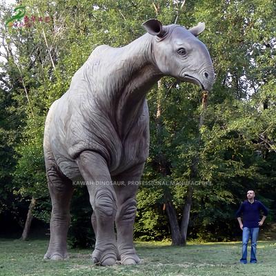 China Park Equipment Park Equipment Handmade Animatronic Animals Paraceratherium Animal Custom Statue for sale