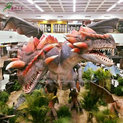 China Sale Animatronic of Dragon Decoration Lifelike Dragon Statue Dragon Model Customized Dinosaur On Park Equipment for sale