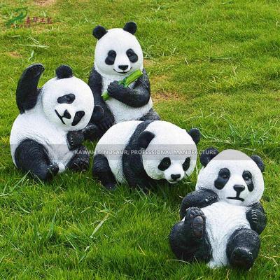 China Amusement Park Fiberglass Panda Customization Lovely Panda Status Amusement Park Decoration for sale