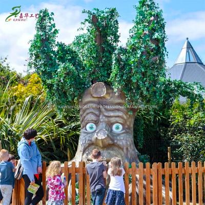 China Exhibition / Parks / Museum / Decoration Customized Fairy Tale Amusement Equipment Funny Artificial Animatronic Talking Tree Speak Multilingual for sale