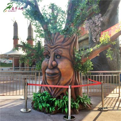 China Funny Halloween Christmas Animatronic Talking Museum Face / Decoration Exhibition / Parks / Tree Speak Multilingual for sale