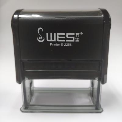 China Wes School Stamp Logo Stamp Carimbo S-2258 Eco-Friendly Self-Inking Stamp for sale