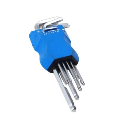 China Hex Allen Key Wrench Repair Hand Steel Tools Chrome Vanadium Arm Multifunctional Extra Long Metric Ball Finished for sale