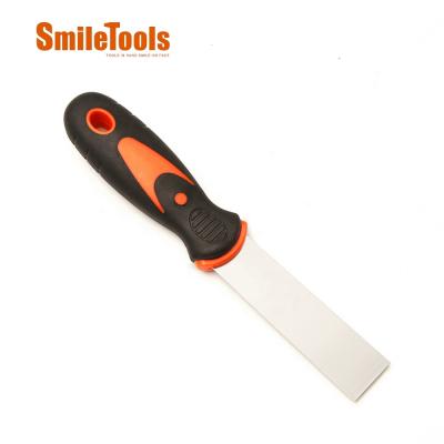 China Flexible 5inch Carbon Steel Drywall Wall Repair Scraper Putty Knife Tool with Comfort Rubber Grip for sale