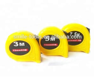 China Wholesale Stainless Steel Tape Measure Customized Yellow 3m 5m 7.5m 1 Stops Stainless Steel Tape Measure for sale