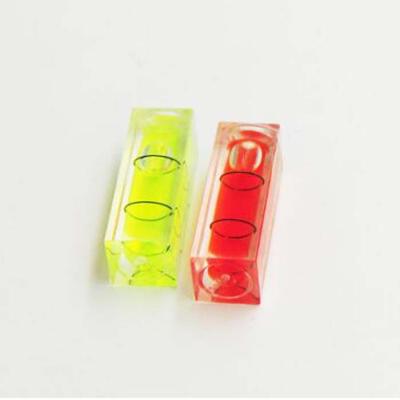 China High Accuracy Shell Spirit Level Vial Bubble Hot Selling Acrylic Spirit Level Vials Bubble Level Square PMMA Measuring Tools for sale