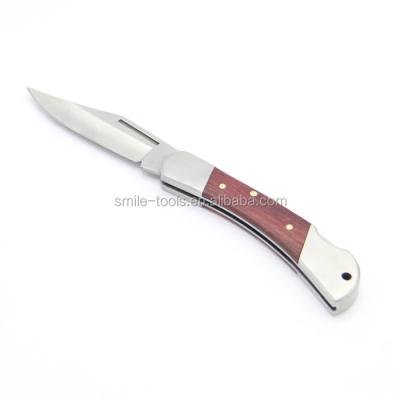 China Camping Knife Rosewood Handle Hunting High Quality Pocket Survival Camping Knife for sale