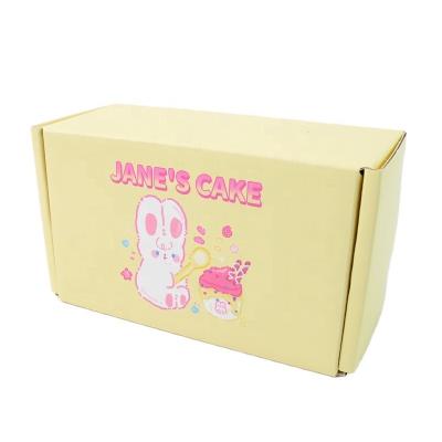 China Recycled Materials Customized LOGO Pink Packaging Box Corrugated Cardboard Box Clothing Shoes Shipping Packaging for sale