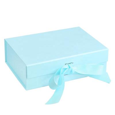 China Recyclable Decorative Clamshell Storage Cardboard Ribbon Gift Free Samples Satin Coated Wig Packaging Box for sale