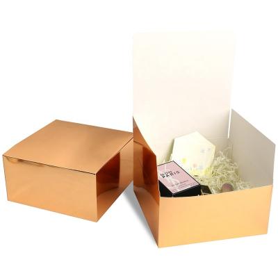 China Disposable Wholesale Custom Rose Gold Packaging Boxes For Cosmetic for sale