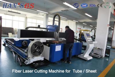 China 380V / 50Hz / 60Hz CNC Fiber Laser Cutting Machine For Tube / Sheet Cutting for sale