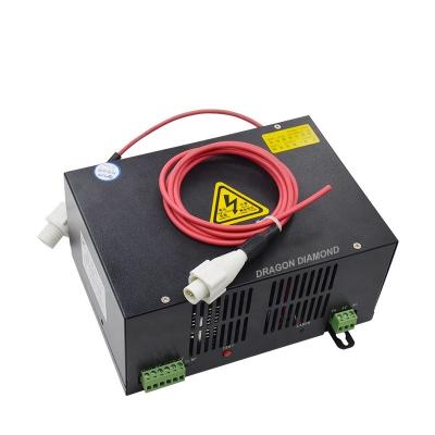 China CO2 laser engraver and cutter high power 50W 60W 80W CO2 laser power supply for laser cutting machine parts for sale