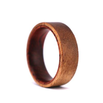 China Casual/Sporty Natural Handmade Koa Rose Wood Man Ring, Combination Wood Ring for sale