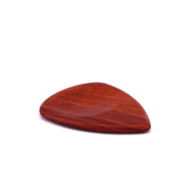 China Fashionable high quality cheap red sandalwood guitar picks, natural pure wood guitar pick for sale