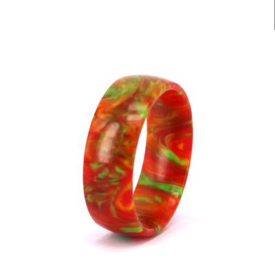 China FASHIONALLY chose your own unique custom plastic color fashion wedding ring for sale