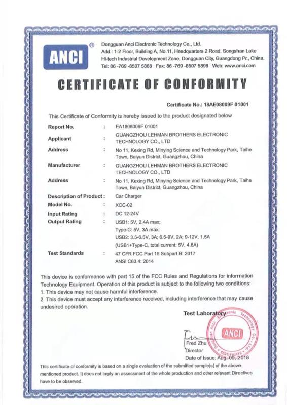 FCC - Guangzhou Yi Coase Trading Co., Ltd.