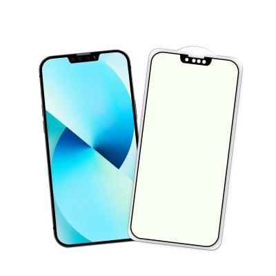 China Anti Glare Blue Light Anti Screen Protector 9H 0.33mm 2.5D Curved Mobile Phone Tempered Glass For iPhone XR 11 12 13 pro max for sale