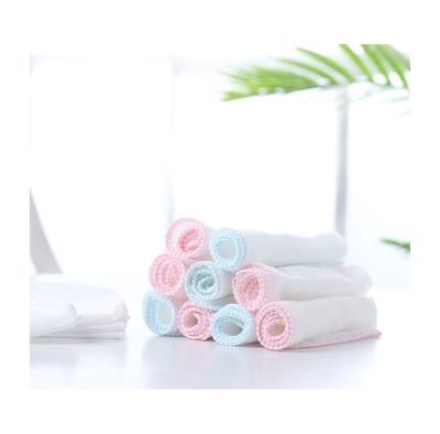 China Amazon Washable Muslin Baby Burp Cloths Bibs 2 Layer Baby Stuff Cotton Soft Saliva Towel for sale