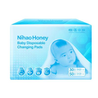 China Non Changing Underpad Diaper Pads Large Size Waterproof Woven Fabric Baby Sheet Urine Hygienic Pad For Baby for sale