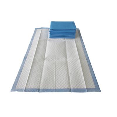 China Non Dry Outdoor Disposable Blue Woven Fabric Netting 80*190cm Hospital Incontinence Under Pad For Adult for sale