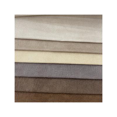 China Sofa Suede Fabric Suppliers Textile Raw Material Shrink-Resistant High Quality 100% Polyester Printed Suede Weft Fabric for sale