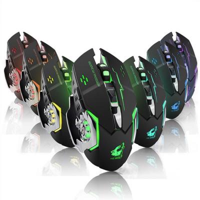 China X8 Gaming Wireless Gaming Mouse Mute Luminous Mechanical Rechargeable Mouse for sale