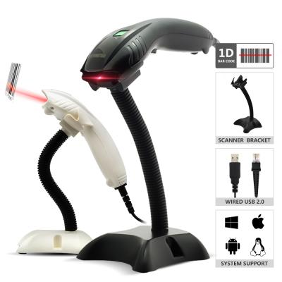 China X-1200 White Convenient POS Terminal Auto Laser 1D Barcode Scanner With A4 Holder for sale