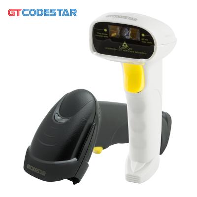 China White Laser 1D Barcode Machine Barcode Scanner Reliable Scanning A4 Handheld Wired Scanner for sale