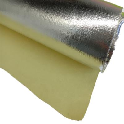 China Factory Supply High Strength Flame Retardant Fabric Cut 1313 Heavy Duty Composite 1414 Para Aramid Aluminum Foil Staple Fabric for sale