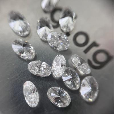 China Earring Oval cut Lab Grown Diamond Fancy cut DEF Color VS VG IGI  Oval Shape 0.055ct-0.7ct 3*2mm-7*5mm for sale