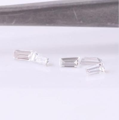 China Lab Grown Diamond Fancy cut DEF Color VS VG IGI  Trapezoid cut Trapezoidshape size 3*2*1.5mm-6*3*2.5mm 0.045ct-0.35ct Round Brilliant Cut for sale