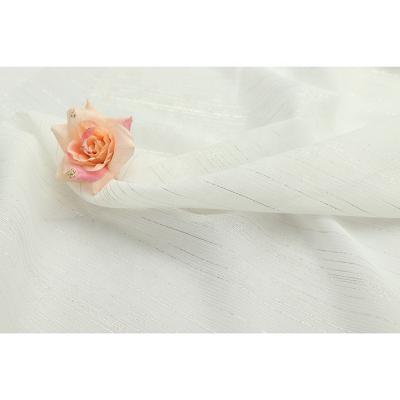 China 2022 New Style 69gsm Metallic Chiffon Fabric Shrink-resistant 100% Silk Polyester Crepe Fabric For Dress for sale