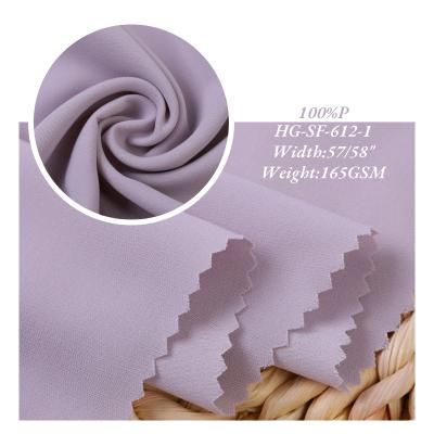 China Classic Custom Woven Yarn 165gsm 100% Polyester Satin Fabric Shrink-Resistant For Dress for sale