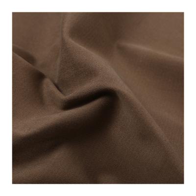 China Khaki Backing Print Design 255gsm Cotton Sustainable Stretch Twill Fabric For Shirt for sale