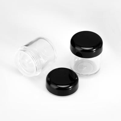 China Skin Care Cream Plastic Acrylic Cosmetic Cream Jar Travel Jar Container Refillable Jar for sale