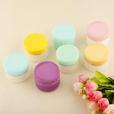 China Skin care cream color pp jar 15g plastic cream jar, face cream jar packaging for sale