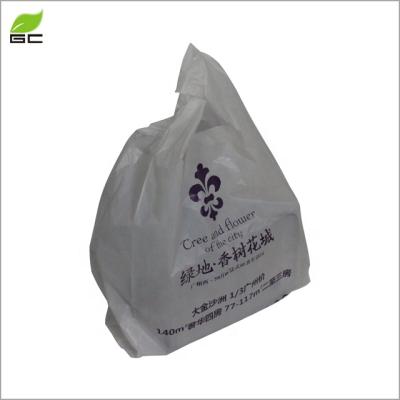 China Free Sample Promotional Packaging Logo Printed Design Your Own Shopping Plastic Bag Recyclable For Clothes for sale