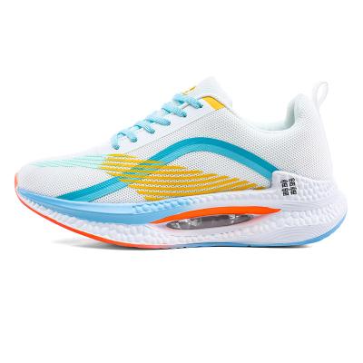 China Breathable Flight Woven Running Sports Shoes Wear Resistant Non Slip Waterproof Soft Elastic Outsole Running Shoes Popcorn Trekking Shoes New for sale