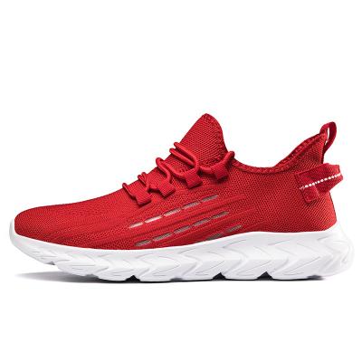 China Waterproof Universal Breathable Soft Sole Couples Mesh Fabric Running Shoes Men's And Women's Trekking Shoes The Same Pattern for sale