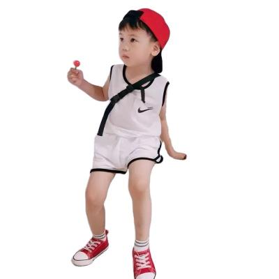 China Preppy Style 2022 Summer Sport Set Boy Fashion Suit Baby Boy Casual Style Dress Kids Short Sleeve Shorts for sale