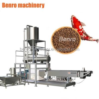 China Make Animal Feed Double Screw Extruder Automatic Floating Fish Feed Production Making Machine for sale