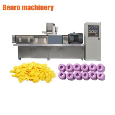 China Oat Flakes Breakfast Automatic Cereal Oat Flakes Making Machine Breakfast Cereal Production Line Equipment Stainless Steel Puff Extruder Making for sale