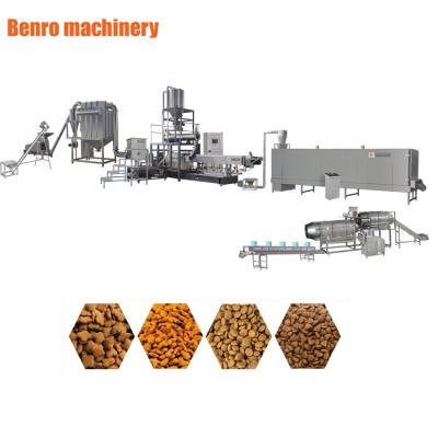 China Full Automatic Dog/Cat/Fish Pet Food Grinder Dog Cat Food Making Extruder Machine Production Machine for sale