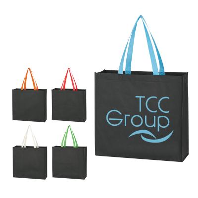 China Factory Delivery Price Handled Custom Shopping Recycled Tote Bags Eco Friendly Non Woven Bag for sale