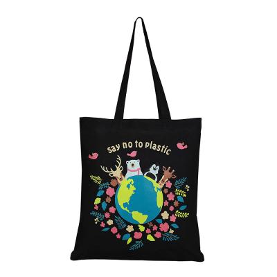 China Shopping Package Folding Any Color Customized 224gsm Cotton Canvas Reusable Tote Bag for sale