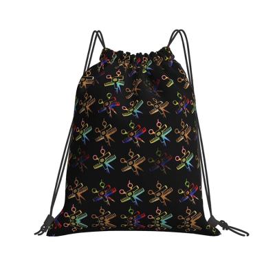 China Factory Wholesale Sublimation Folding Logo Waterproof Backpack Drawstring Bag Custom Made In Shopping Bag for sale