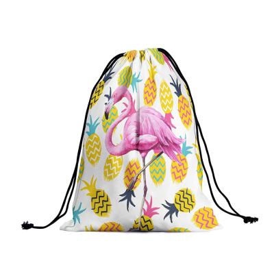 China Factory Price 2021 Folding Any Color Customized 210D Polyester Drawstring Bag for sale