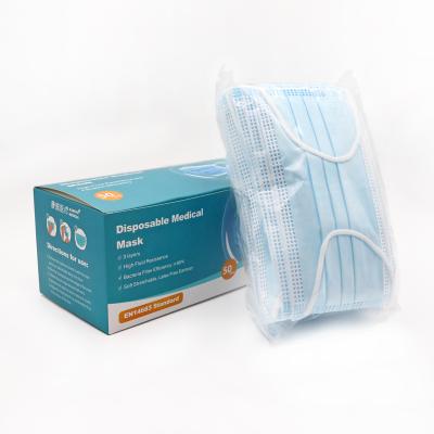 China Large Instock 2021 Disposable Type IIR Surgical Mask Adult Medical Professional Medical Professional Brace for sale