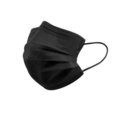 China Children& Adults High Filterability BFE95 3 Ply Person Wrapped Black Medical Disposable Breathable Face Mask for sale