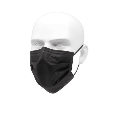 China Adult high quality: 3 ply non medical disposable face mask black surgical face mask for sale